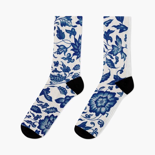 Aperçu de l'œuvre Motif Fleur Bleue - Ornement Chinois créée et vendue par anthologies.