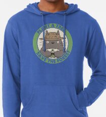 Sudadera con capucha ligera Salva el bosque