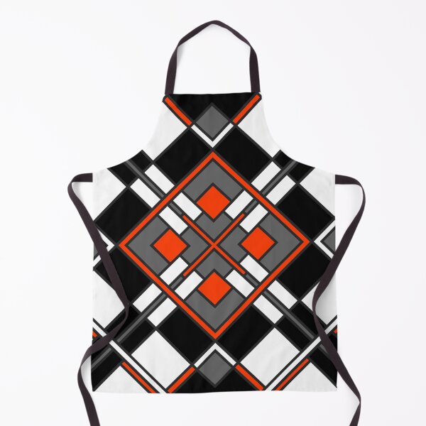 Item preview, Geometric pattern of orange rhombuses designed and sold by MinEkkoArt.