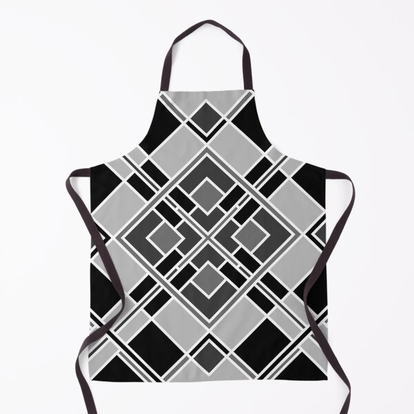 Item preview, Geometric pattern of black rhombuses designed and sold by MinEkkoArt.