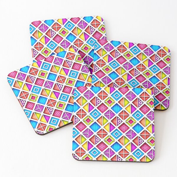 Item preview, Colorful 3d Geometric Pattern, Crazy Design designed and sold by lissantee.