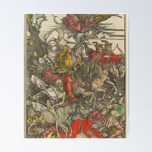 Item preview, The four horsemen of the apocalyps art of albrecht durer  designed and sold by Golido.