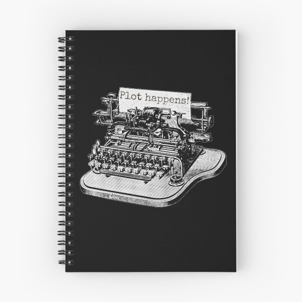 Item preview, Vintage Victorian style retro typewriter black and white - plot happens designed and sold by Grepthor.