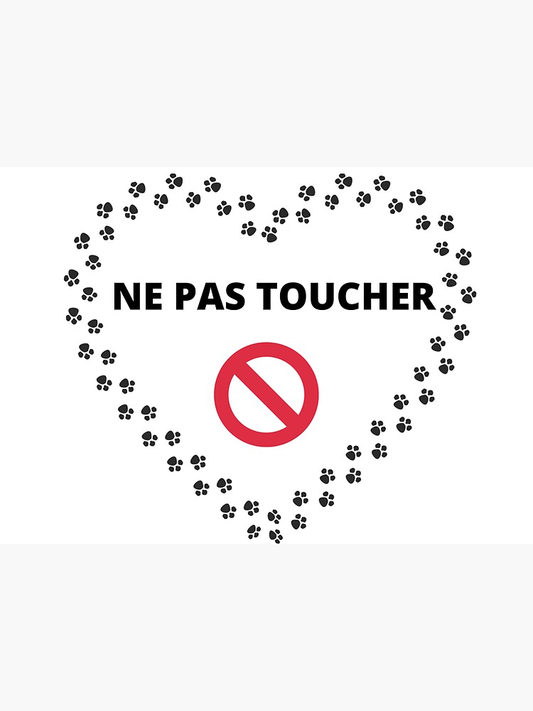 "Do not touch dog" Sticker for Sale by DeadPoule Redbubble