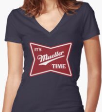 es ist mueller Zeit Shirt mit V-Ausschnitt