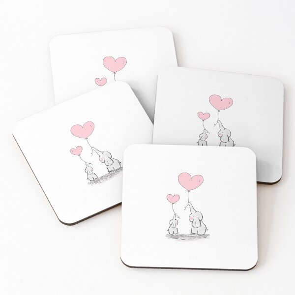 Item preview, heart elephant drawing designed and sold by Dead-Poule.