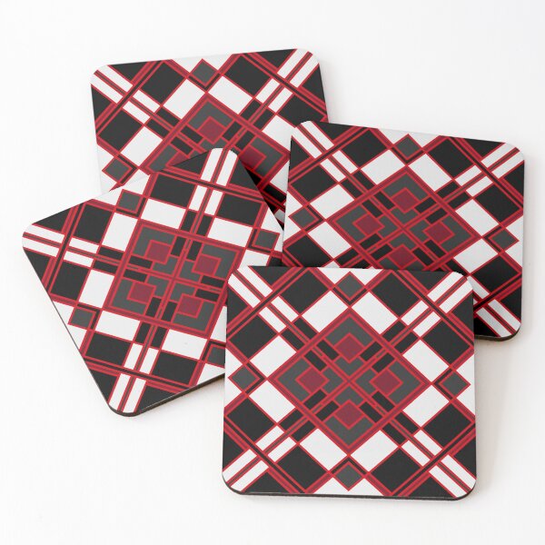 Item preview, Geometric pattern of red rhombuses designed and sold by MinEkkoArt.