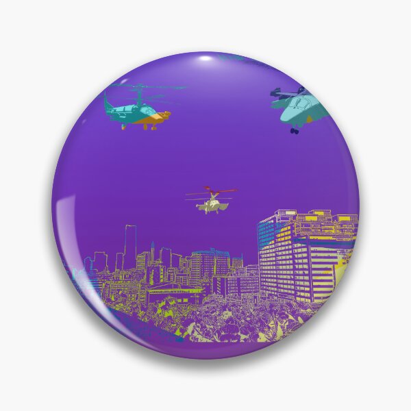 Aperçu de l'œuvre Hélicoptères City Pop créée et vendue par SpacArt.