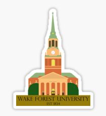 Wait Chapel at Wake Forest University Sticker