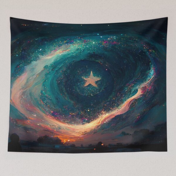 Item preview, Star Swirl Glow Galaxies in the Sky designed and sold by MythicPrompts.