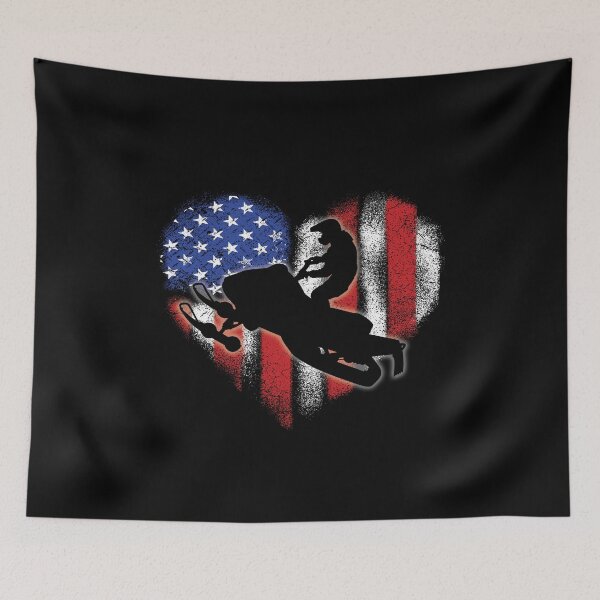 Item preview, I Love Snowmobiling USA designed and sold by GreatWest.