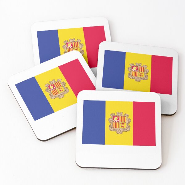Item preview, ANDORRA FLAG- country flags designed and sold by elladitraglia.