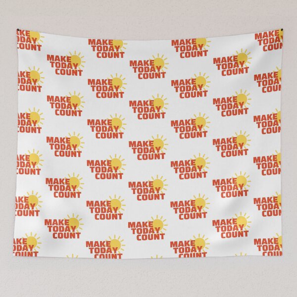 Item preview, Sunny Yellow Make Today Count Square Laptop Sticker designed and sold by Minimalist Design.