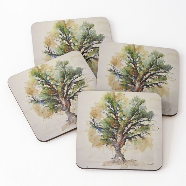 Item preview, Watercolor Tree Generative Painting designed and sold by AstroGenerative.
