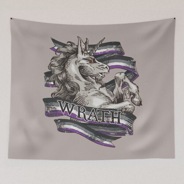Item preview, Wrath Unicorn - Asexual Pride designed and sold by StillWinter.