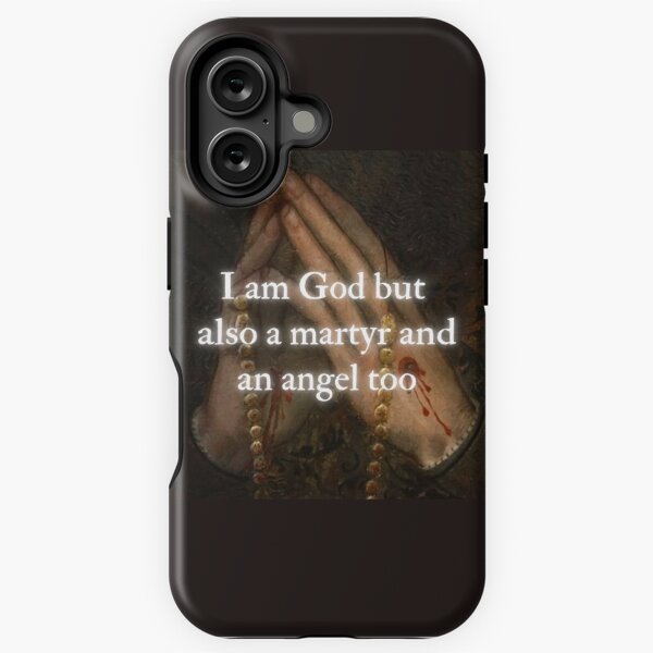 Vista previa del artículo con la obra «Soy Dios pero también un mártir y un ángel también», diseñado y vendido por daphhne.