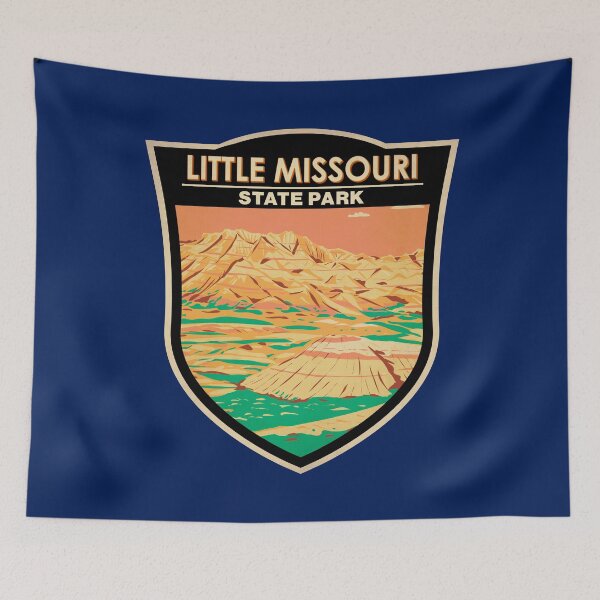 Artikelvorschau, Little Missouri State Park North Dakota Vintage Abzeichen entworfen und verkauft von KrisSidDesigns.