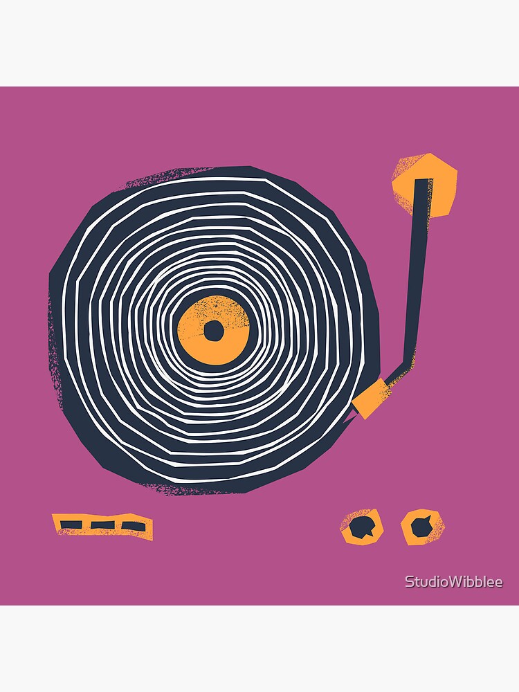 Funkadelic Retro Vinyl Deck Design. Purple by StudioWibblee
