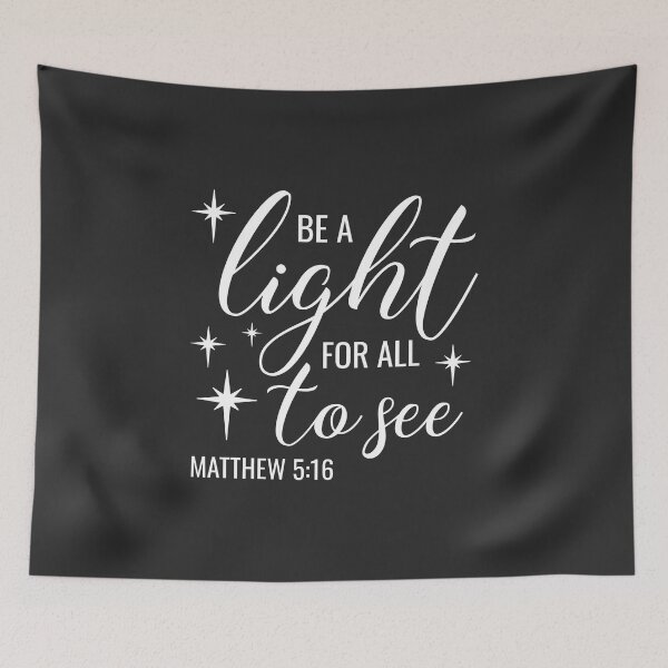 Item preview, Christian Design - Be a Light for all to see - Matthew 5 verse 16 designed and sold by simplydesignart.