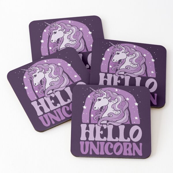 Item preview, hello unicorn - funny quote designed and sold by VichallanStudio.