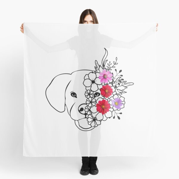 Item preview, Floral labrador face design designed and sold by Doggymadness.