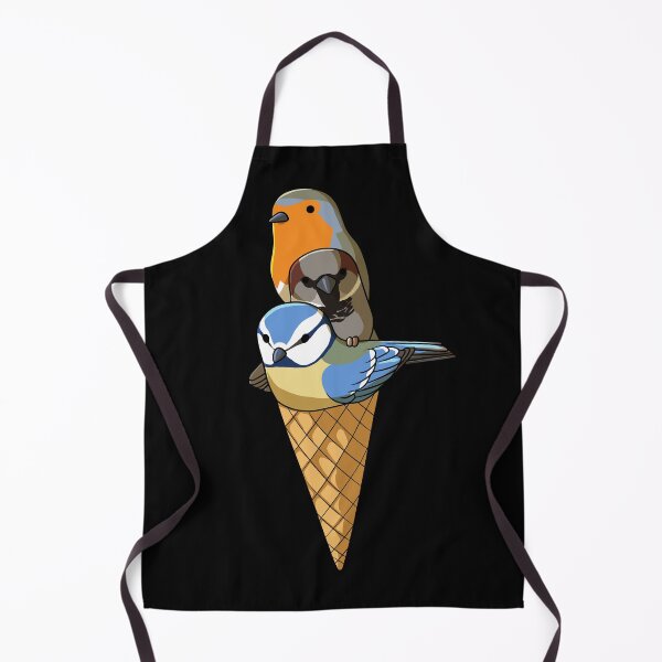 Artikelvorschau, Vögel Eis in der Waffel Rotkehlchen, Spatz und Blaumeise entworfen und verkauft von alwe-designs.