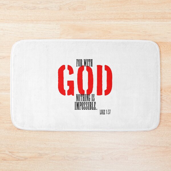 Item preview, FOR WITH GOD NOTHING IS IMPOSSIBLE designed and sold by godswordinc.