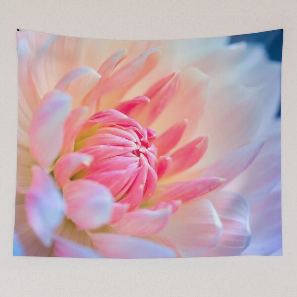 Item preview, Pretty Pastel Pink Dahlia Macro Flower designed and sold by CyaniRose.