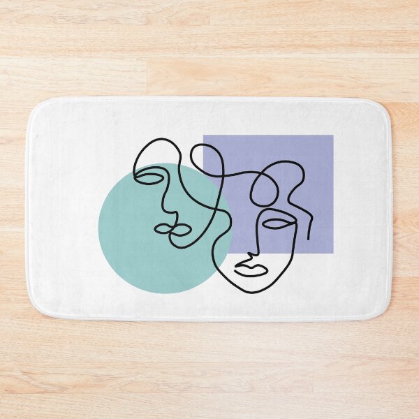 Aperçu de l'œuvre Deux visages simples et deux patchs de couleur créée et vendue par BlueAnn.