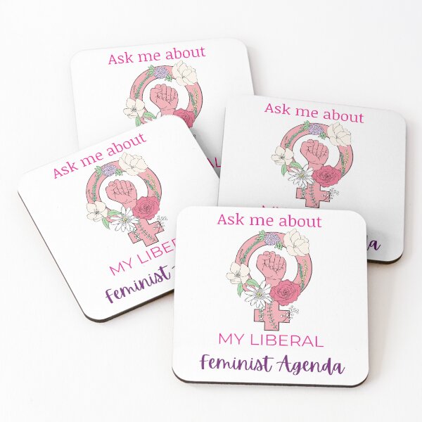 Item preview, Ask Me About My Liberal Feminist Agenda designed and sold by LunaticArtWork.