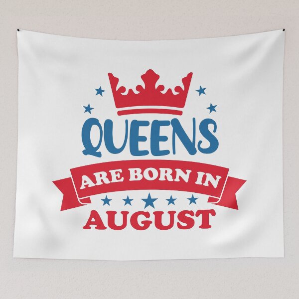 Item preview, Queen Are Born In August. Funny August Birthday, August Queen Design. designed and sold by DesignHouse07.
