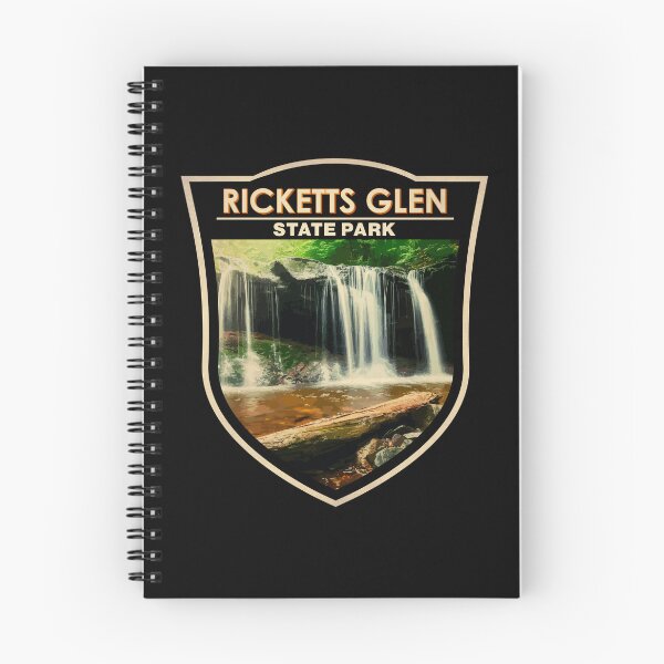 Item preview, Ricketts Glen State Park Pennsylvania Watercolor Badge designed and sold by KrisSidDesigns.