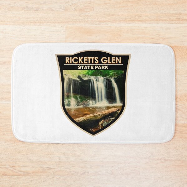 Item preview, Ricketts Glen State Park Pennsylvania Watercolor Badge designed and sold by KrisSidDesigns.