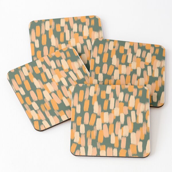 Item preview, Abstract, Orange and Green, Paint Brush Effect designed and sold by OneThreeSix.