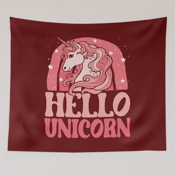 Item preview, hello unicorn - funny quote designed and sold by VichallanStudio.