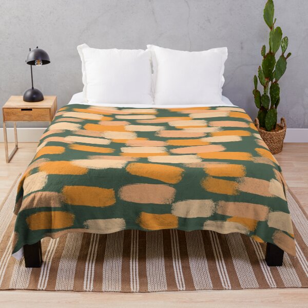 Item preview, Abstract, Orange and Green, Paint Brush Effect designed and sold by OneThreeSix.