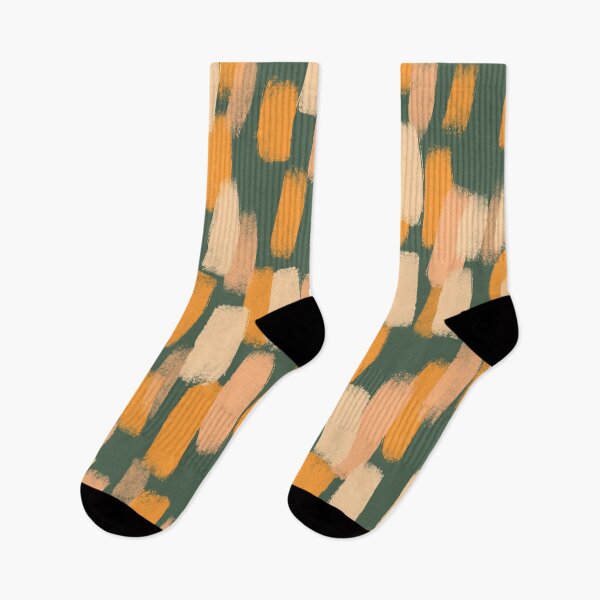 Item preview, Abstract, Orange and Green, Paint Brush Effect designed and sold by OneThreeSix.