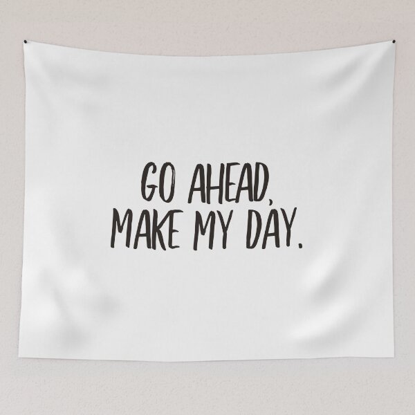 Item preview, Go ahead make my day (black) designed and sold by didijuca.