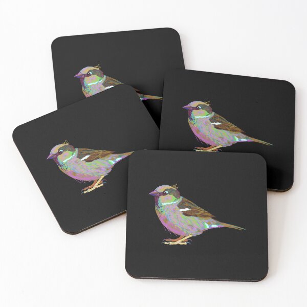 Aperçu de l'œuvre Moineau domestique coloré moineau domestique splash oiseau moineau créée et vendue par alwe-designs.