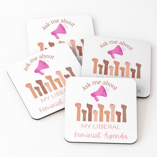 Item preview, Ask Me About My Liberal Feminist Agenda designed and sold by LunaticArtWork.