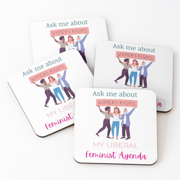 Item preview, Ask Me About My Liberal Feminist Agenda designed and sold by LunaticArtWork.