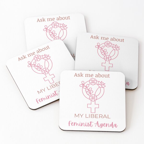 Item preview, Ask Me About My Liberal Feminist Agenda designed and sold by LunaticArtWork.