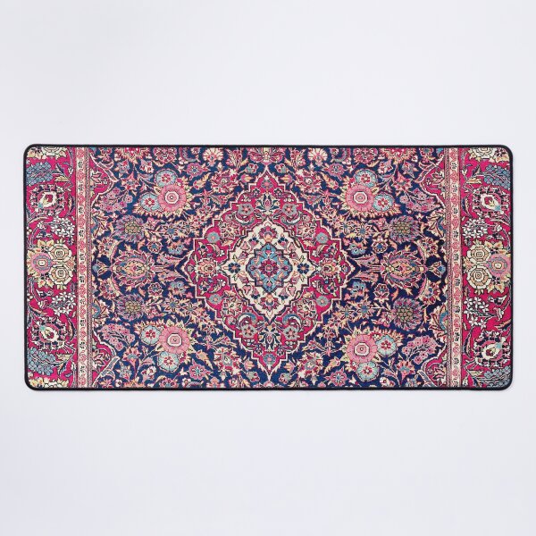 Item preview, Kashan Central Persian Rug Print designed and sold by Vicky Brago-Mitchell®.