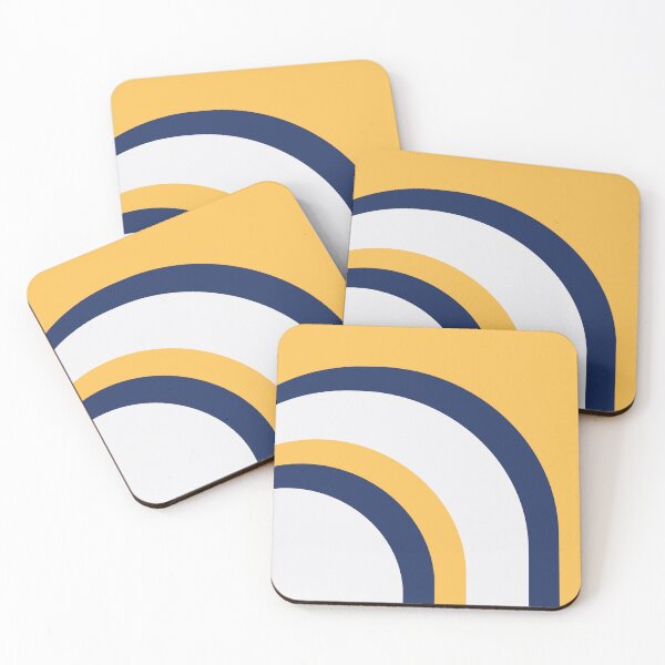 Item preview, Abstract Geometric Yellow Blue Pattern designed and sold by ind3finite.