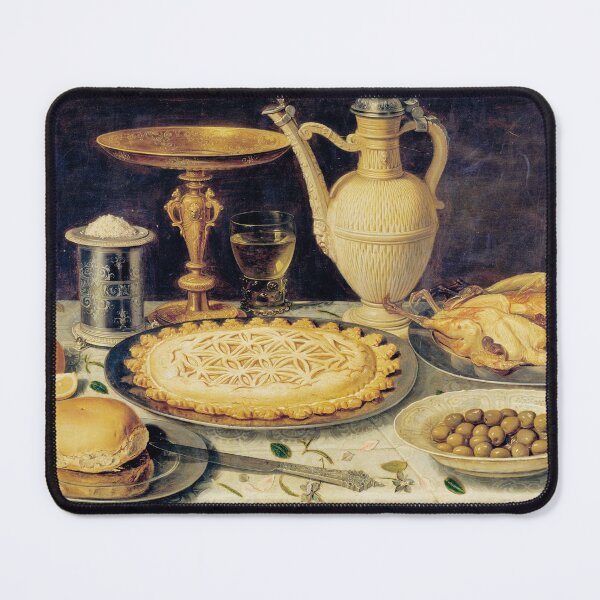 Item preview, Clara Peeters Still Life With Pie Olives Orange designed and sold by Vicky Brago-Mitchell®.