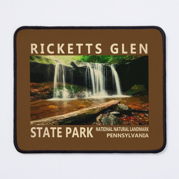 Item preview, Ricketts Glen State Park Pennsylvania Watercolor Vintage designed and sold by KrisSidDesigns.