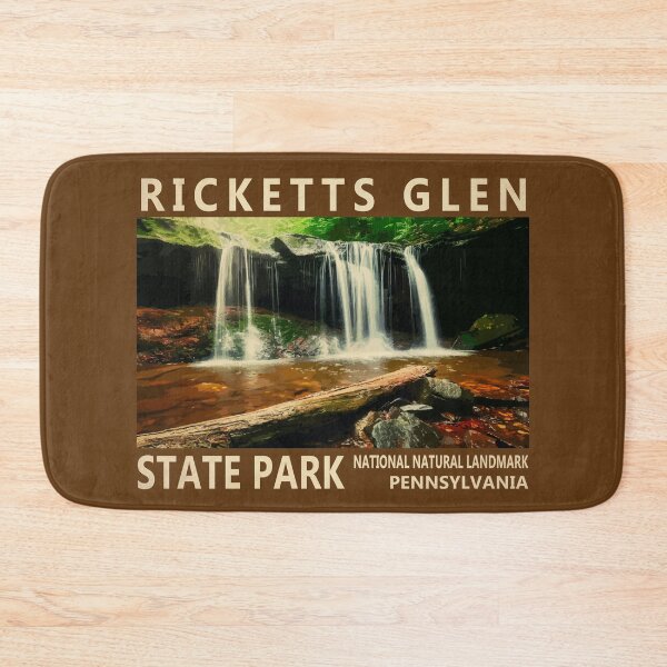 Item preview, Ricketts Glen State Park Pennsylvania Watercolor Vintage designed and sold by KrisSidDesigns.