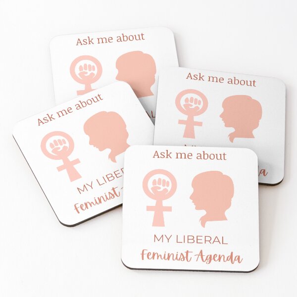 Item preview, Ask Me About My Liberal Feminist Agenda designed and sold by LunaticArtWork.
