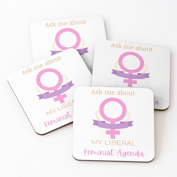 Item preview, Ask Me About My Liberal Feminist Agenda designed and sold by LunaticArtWork.