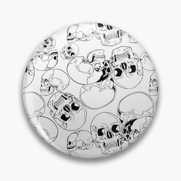 Item preview, Skull pattern on white designed and sold by Aisling Tierney.